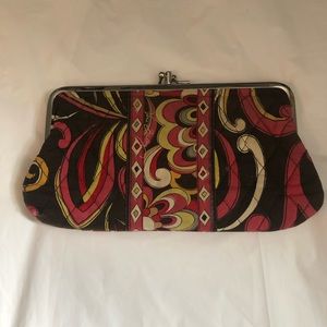 Vera Bradley Puccini Wallet Clutch Double Kiss Lock